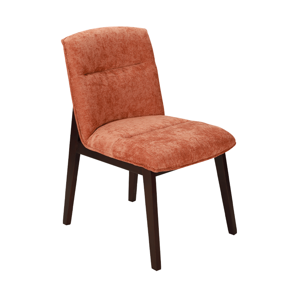 Döşemeli masif ahşap yemek sandalyesi