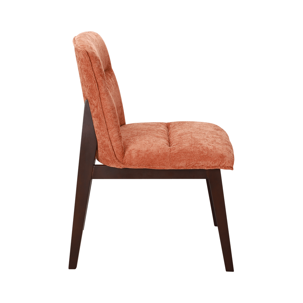 Döşemeli masif ahşap yemek sandalyesi