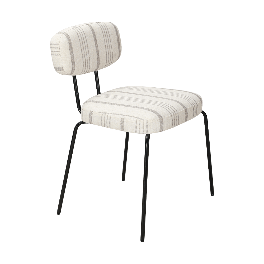 Beyaz modern metal yemek sandalyesi