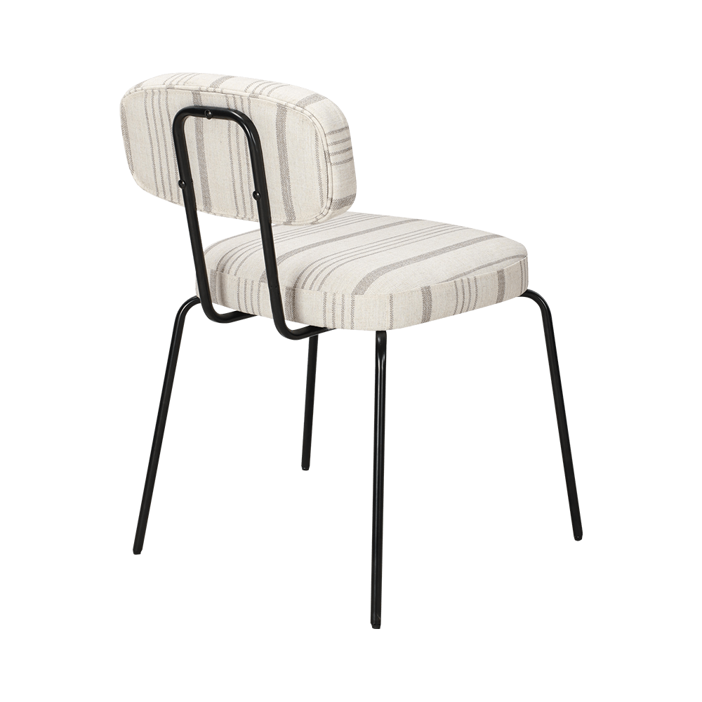 Beyaz modern metal yemek sandalyesi