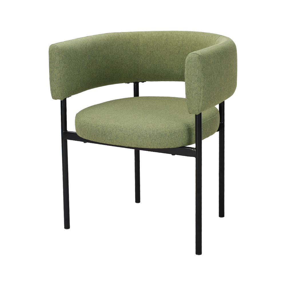 Asit Yeşil Metal Bacak Yemek Sandalyesi