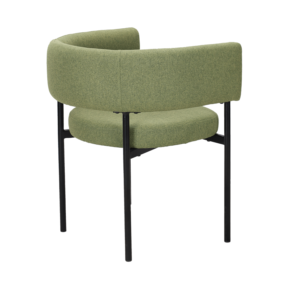 Asit Yeşil Metal Bacak Yemek Sandalyesi