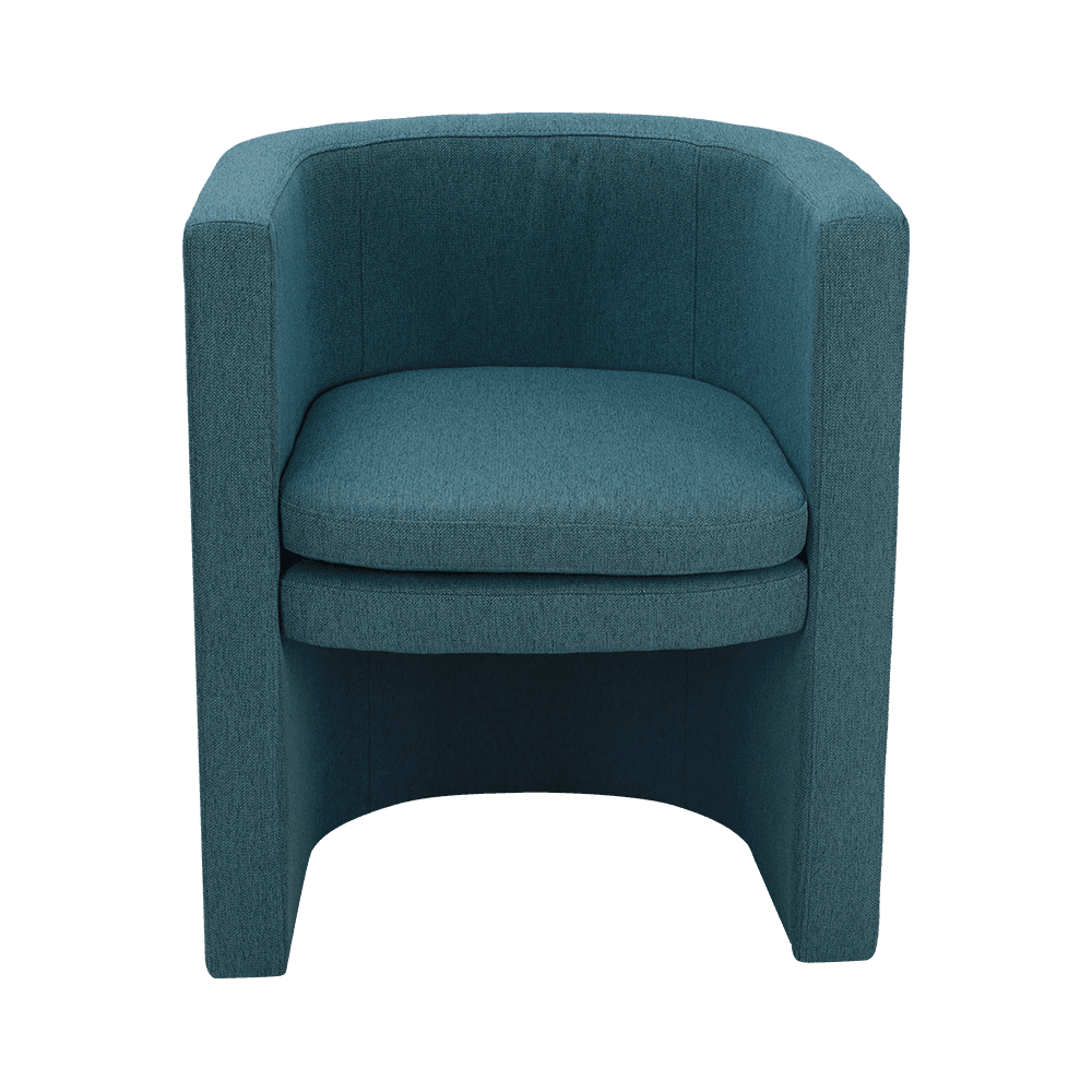 Lacivert ahşap çerçeve dinlenme sandalyesi